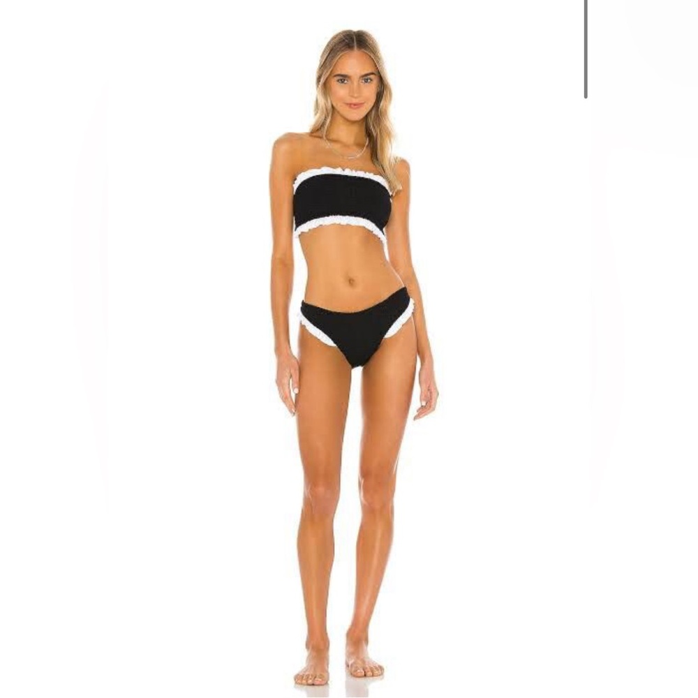 Hunza G x Pandora Sykes Tracey Frill Bikini